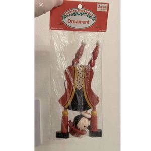 New Christmas Pull String Wooden Puppet